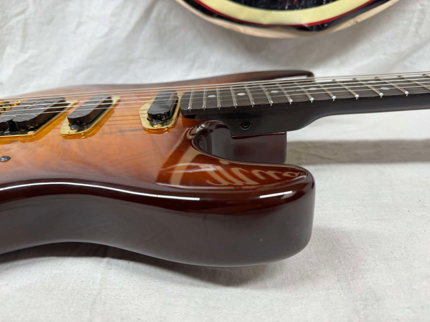 Warmoth S-style HSS Guitar with Lace Sensor Hot Gold Pickups by Houston Electric Guitar Jerry DeLue