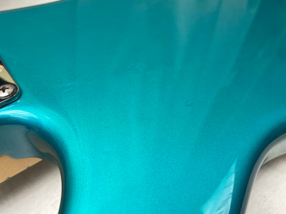 Fender PARTS Stratocaster - 1999 American Deluxe neck on 1983 Dan Smith-era Standard Strat body with Case - Transparent Teal