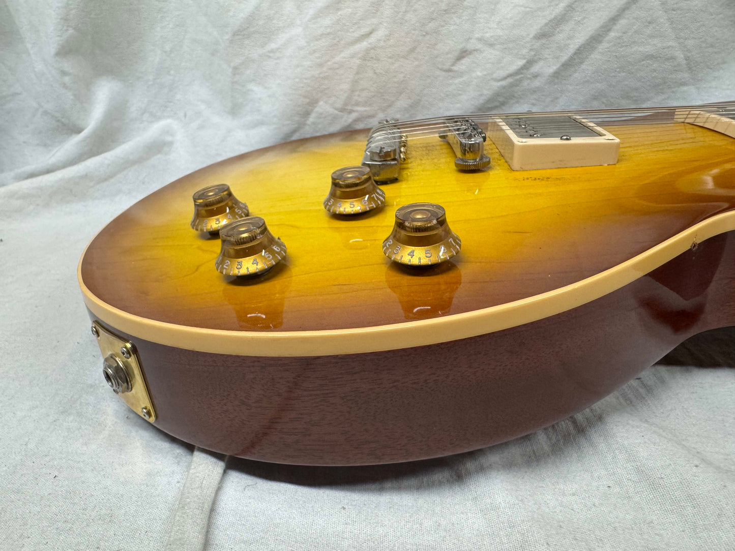 Gibson USA Custom Shop LPR8PVOITNH1 LPR8 '58 1958 Les Paul Plaintop VOS Reissue R8 Guitar with Case 2007 - Iced Tea Burst