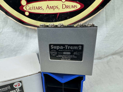 Fulltone Custom Shop CS-ST2 V2 Supa-Trem2 supa trem 2 Tremolo Pedal with Box