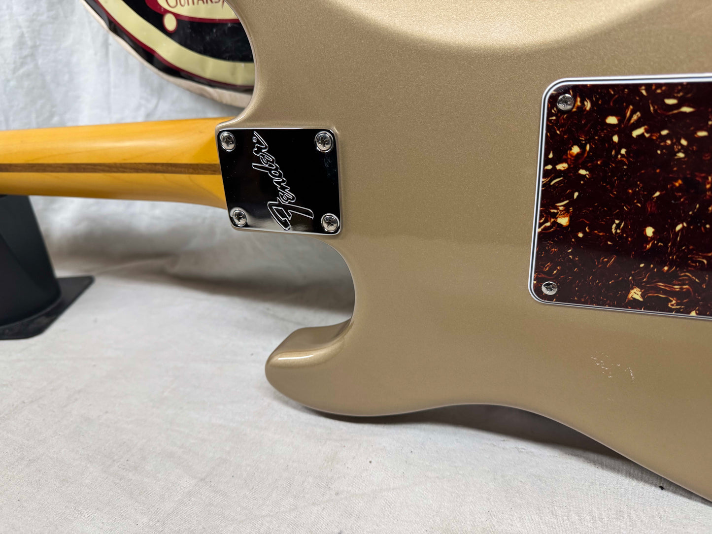 Parts Warmoth Alder body + 2022 Fender American Professional II neck Stratocaster Guitar with Case - Fire Mist Gold