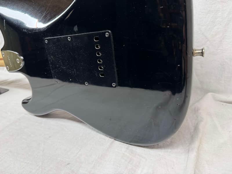 Squier by Fender MIJ Made In Japan Stratocaster Guitar with Floyd Rose + EMGs Upgrades + Case - Image 14