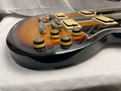 Ibanez Studio Series ST1200 Studio Twin 6/12 Double Neck doubleneck Guitar with Case MIJ Made In Japan 1978 - Brown Sunburst