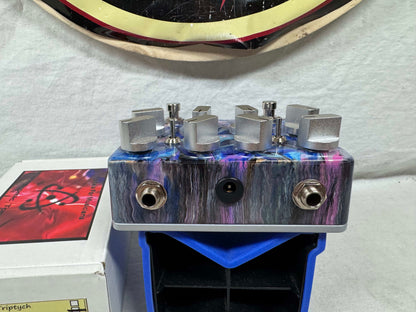 Atomic Tone Art Series Triptych Twins Boost / Overdrive / Distortion / Fuzz Pedal with Box