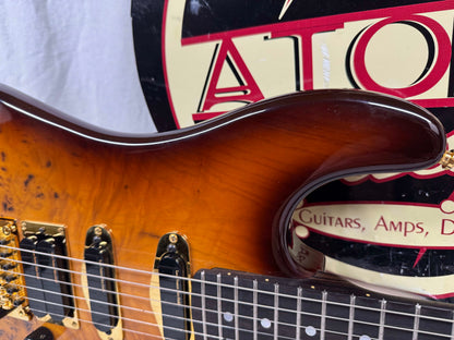 Warmoth S-style HSS Guitar with Lace Sensor Hot Gold Pickups by Houston Electric Guitar Jerry DeLue