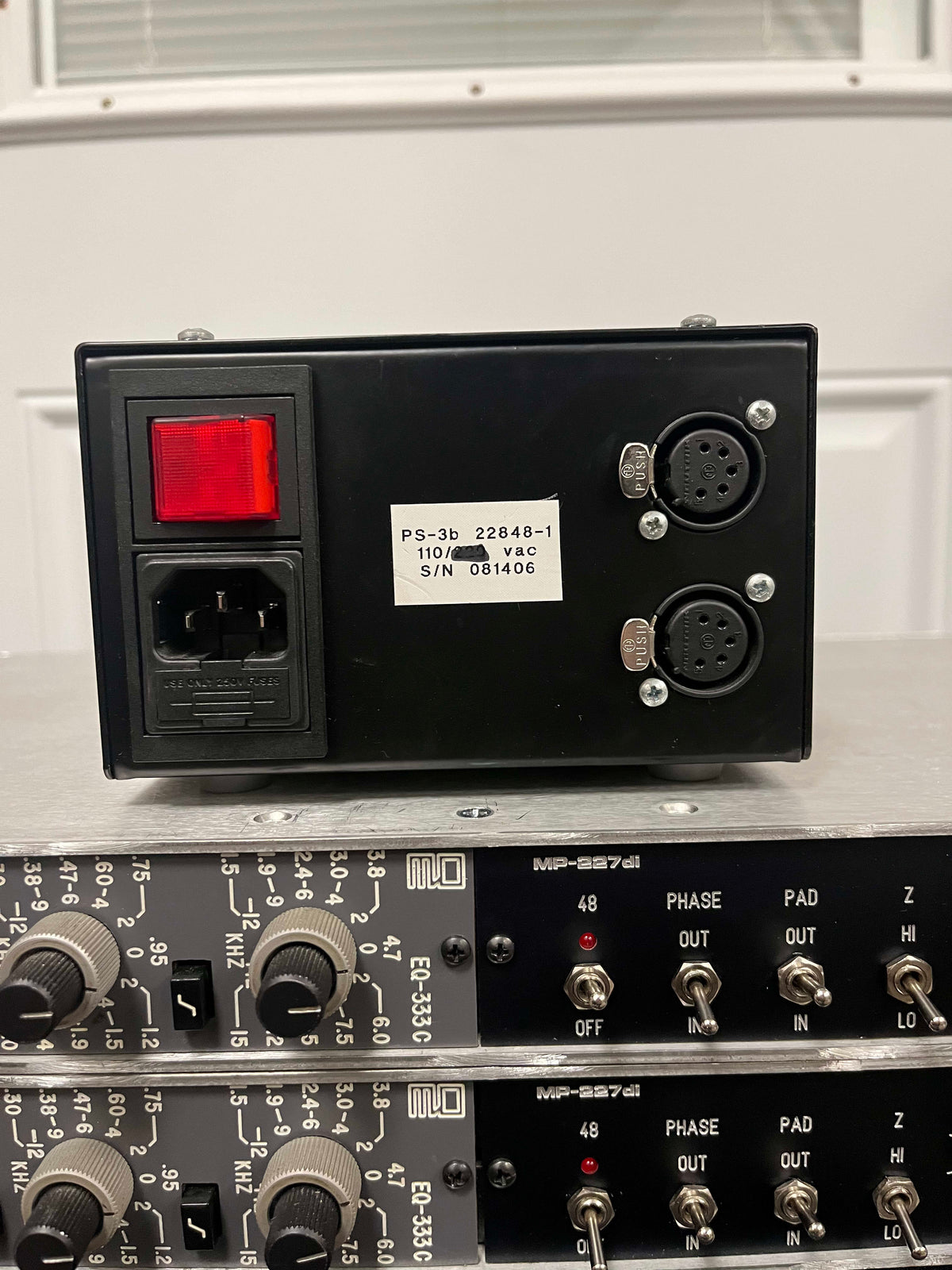 Quad Eight Electronics EQ-333c & MP-227di Equalizer + Microphone Preamp Modular Rack System *PAIR* with Power Supply