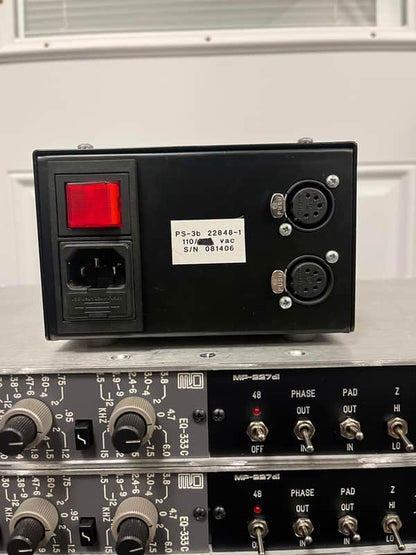 Quad Eight Electronics EQ-333c & MP-227di Equalizer + Microphone Preamp Modular Rack System *PAIR* with Power Supply - Image 4