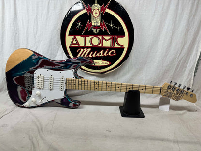 James Tyler Los Angeles Custom Shop Classic HSS S-style Guitar with Case - Psychedelic Vomit - s/n: 2158