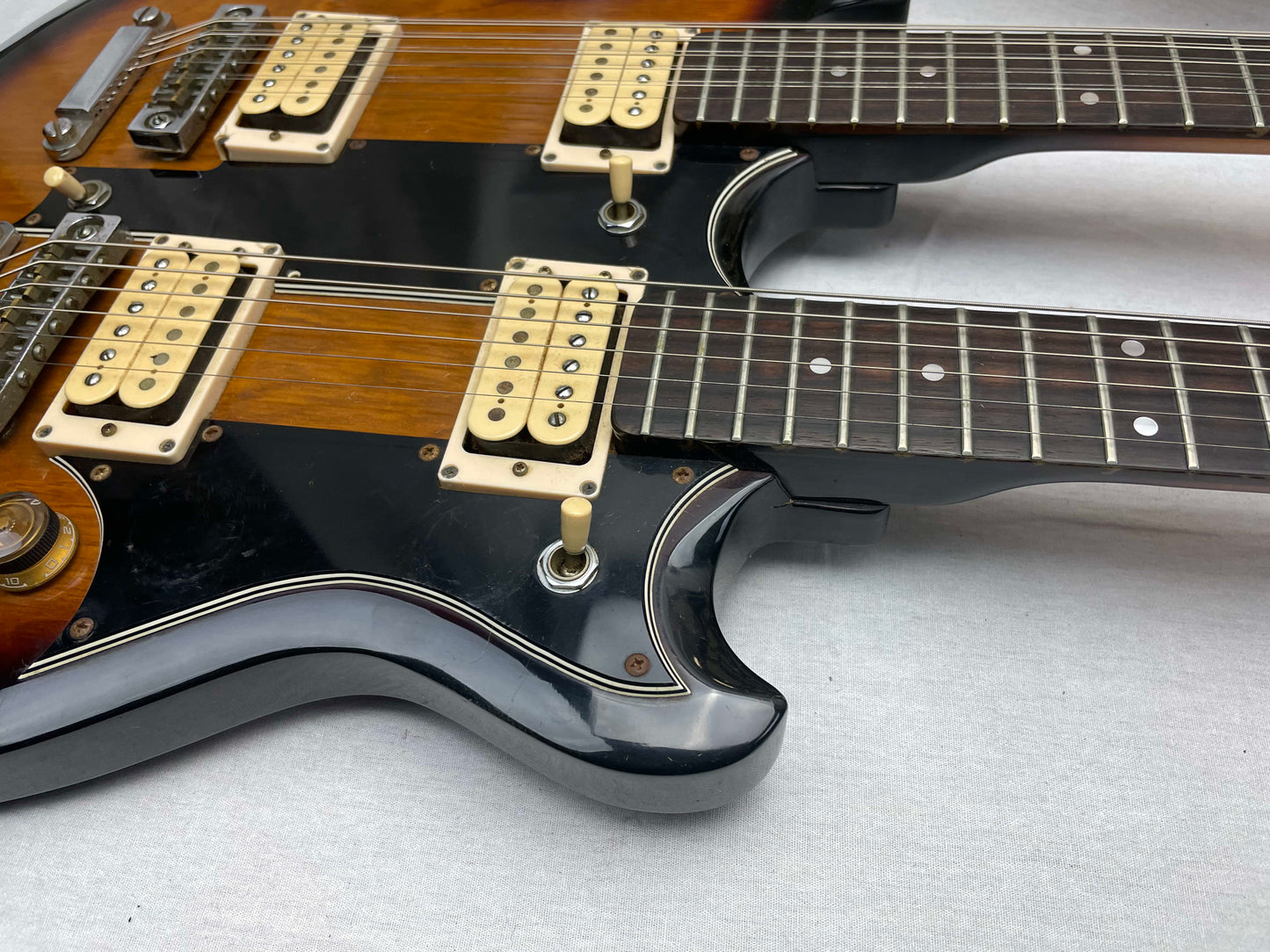 Ibanez Studio Series ST1200 Studio Twin 6/12 Double Neck doubleneck Guitar with Case MIJ Made In Japan 1978 - Brown Sunburst
