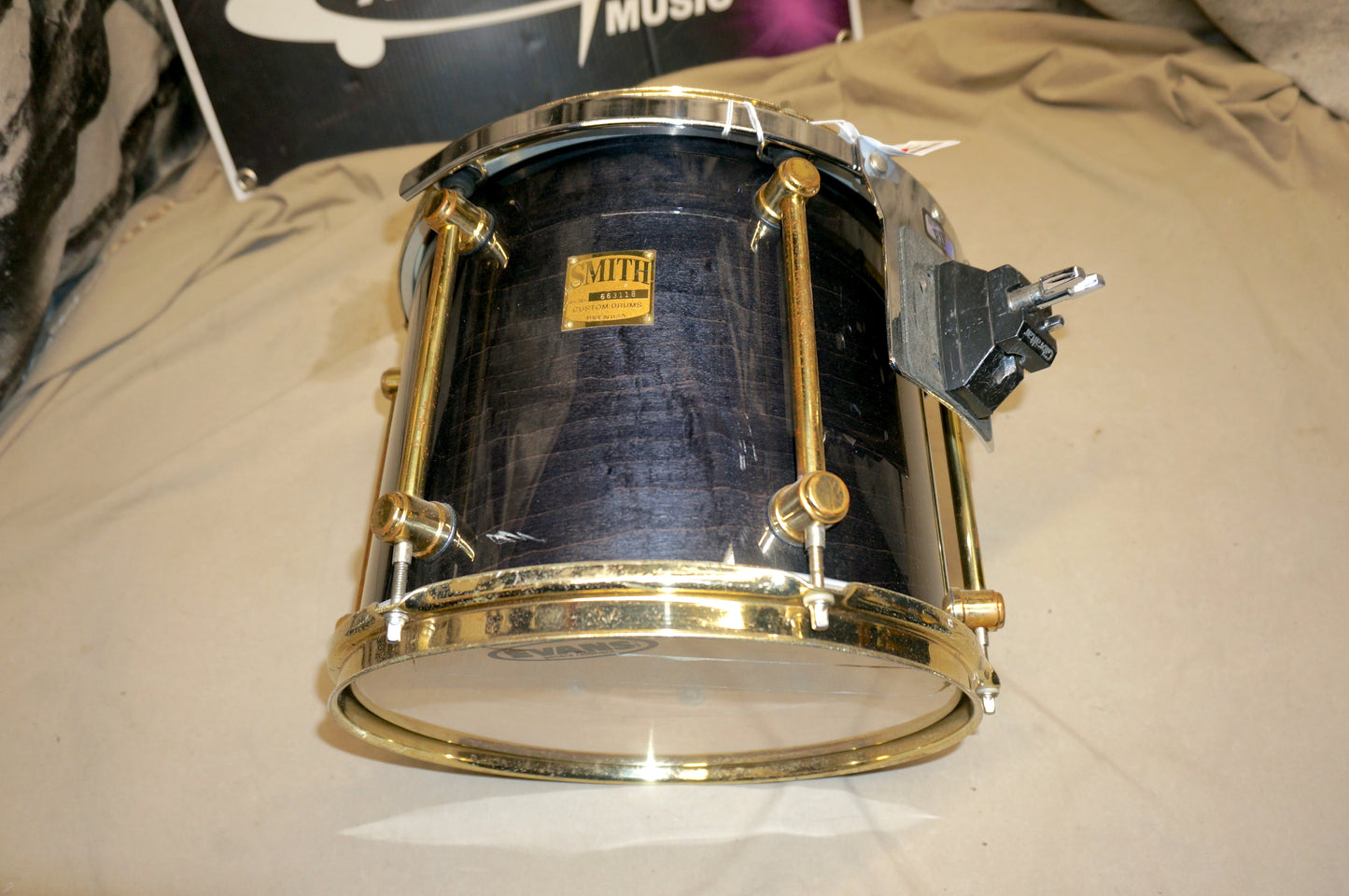 Smith Custom Drums Shell Pack 8x8, 12x10, 14x12 Toms 20x18 Kick Dark Gray/Gold