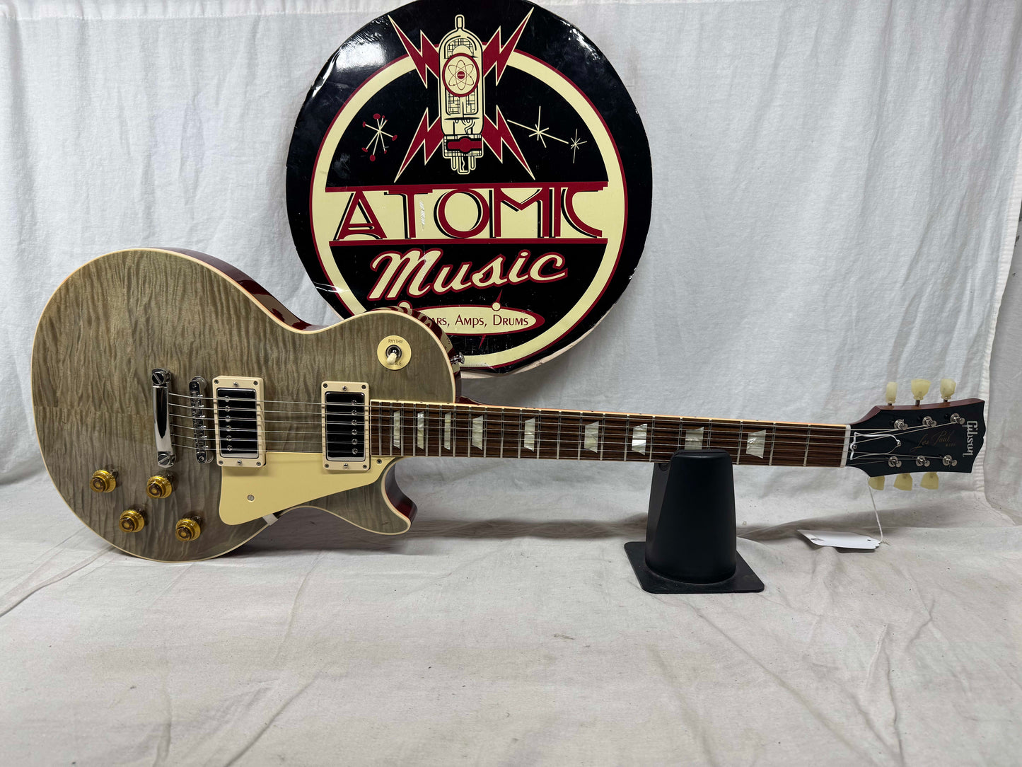 Gibson Custom Shop Les Paul Standard Rock Top Guitar with COA + Case 2017 - Fossilized Flamed Malechite