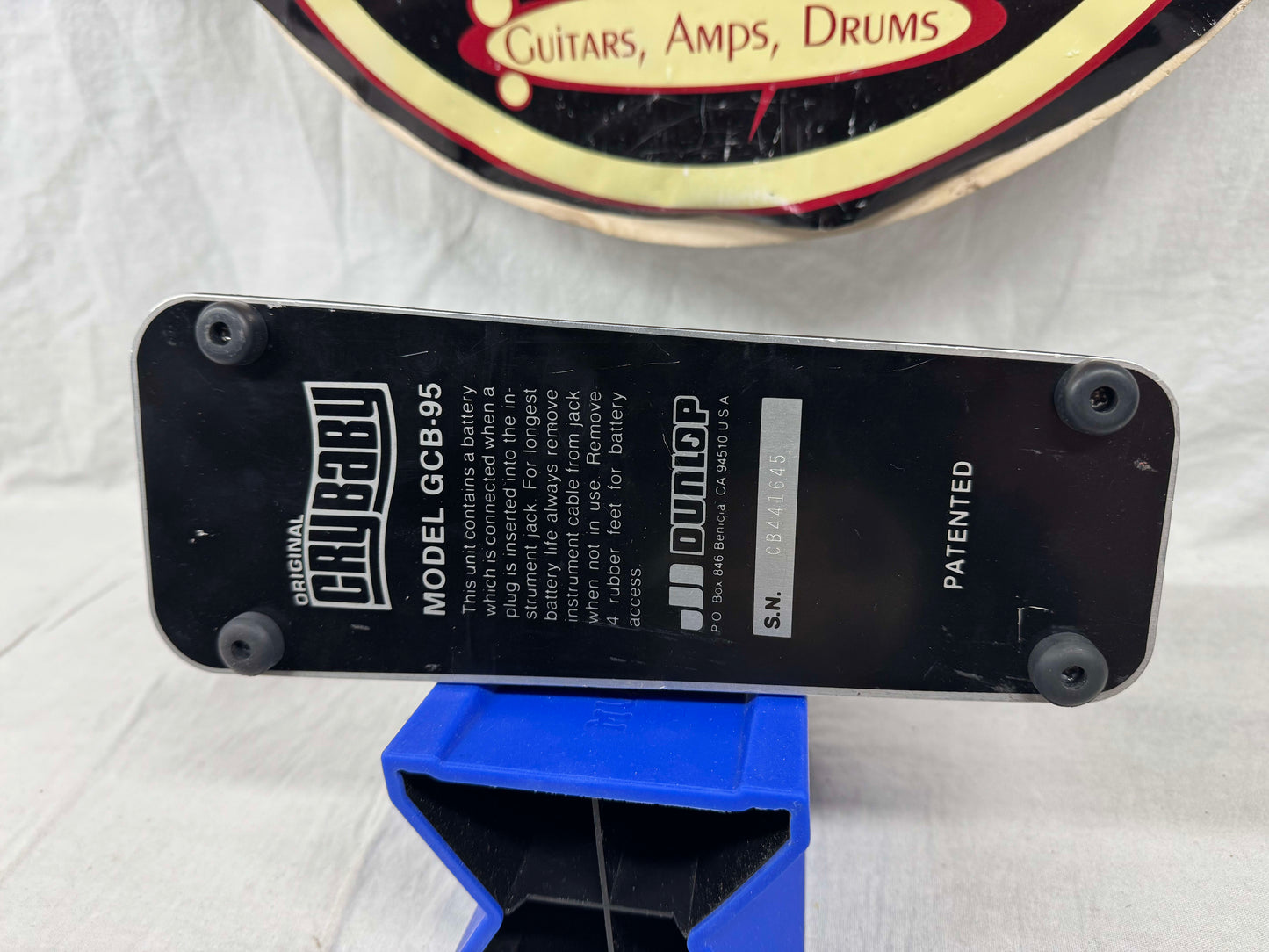 Dunlop GCB-95 gcb95 Cry Baby crybaby Wah Pedal - brown PCB  1980s - - missing rubber tread topper