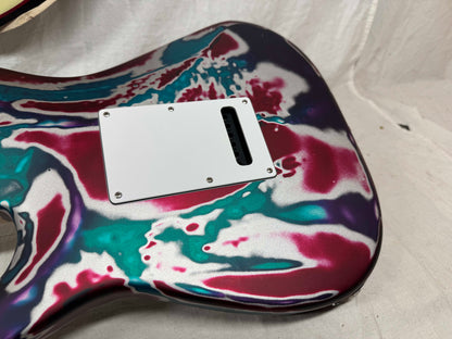 James Tyler Los Angeles Custom Shop Classic HSS S-style Guitar with Case - Psychedelic Vomit - s/n: 2158