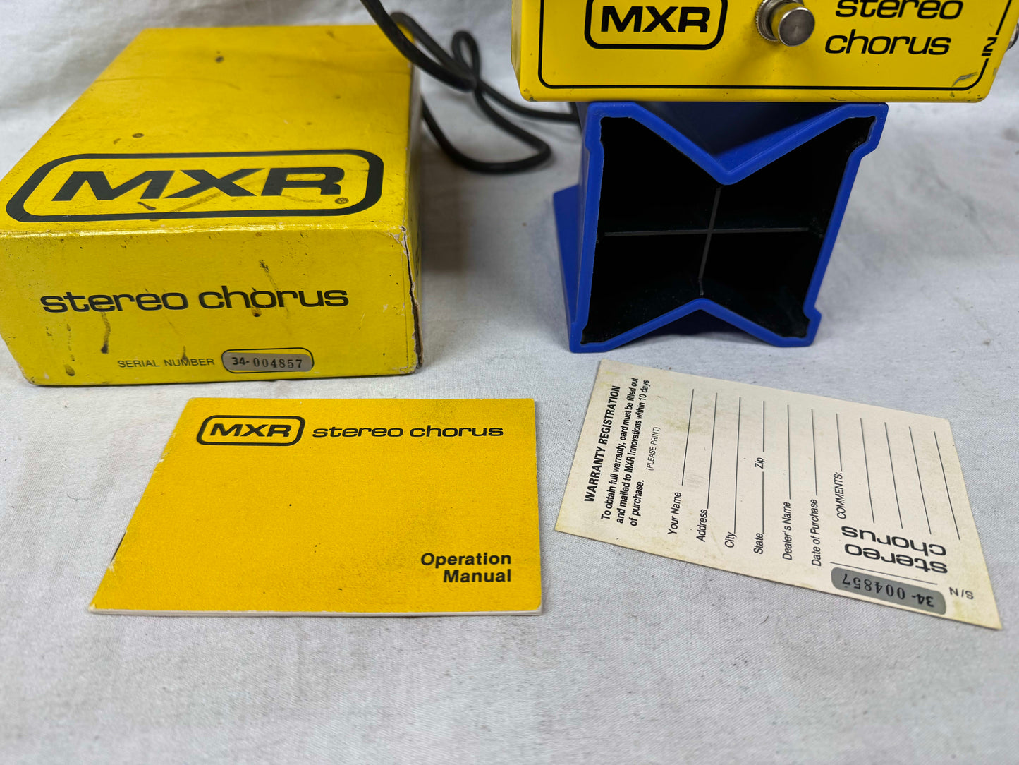 MXR MX-134 mx134 Stereo Chorus Pedal with Box pot code dates to 1980
