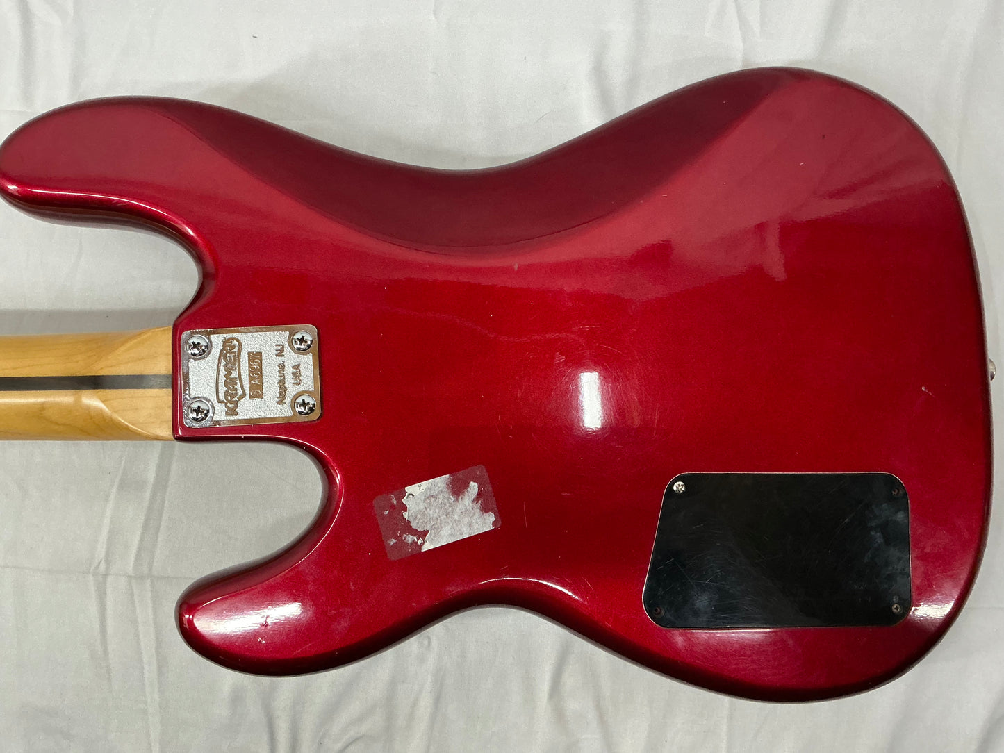 Kramer Striker 700ST Bass Guitar - Red MISSING NECK STRAP STUD