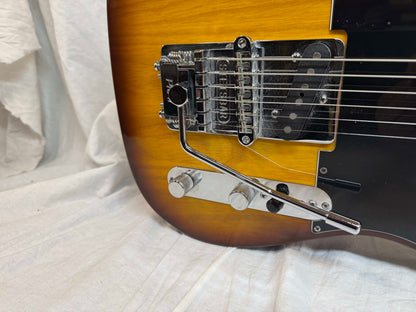 Fender 2016 Limited Edition American Standard Telecaster Figured Neck Guitar with Case 2015 - Cognac Burst / Rosewood fingerboard