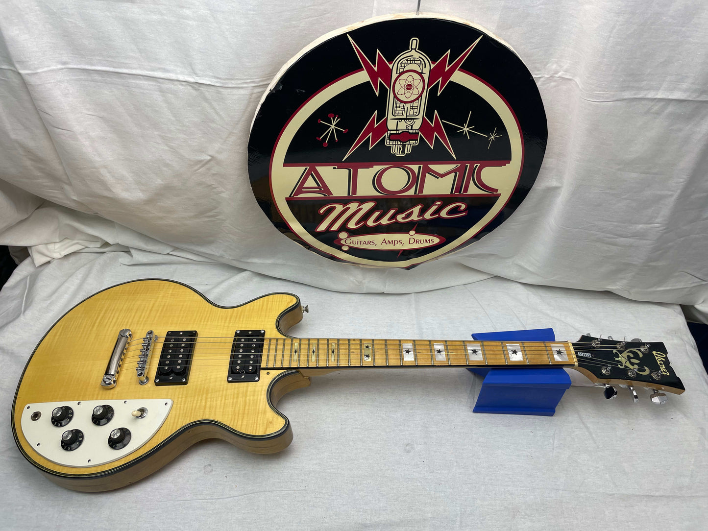 Ibanez Artist 2613 Vintage Double Cutaway Guitar w/ Seymour Duncan Slash pickups 1970s - Natural