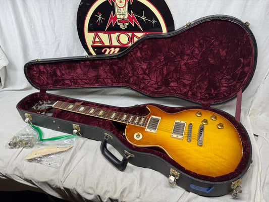 Gibson USA Custom Shop LPR8PVOITNH1 LPR8 '58 1958 Les Paul Plaintop VOS Reissue R8 Guitar with Case 2007 - Iced Tea Burst