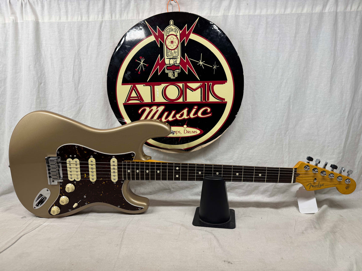 Parts Warmoth Alder body + 2022 Fender American Professional II neck Stratocaster Guitar with Case - Fire Mist Gold