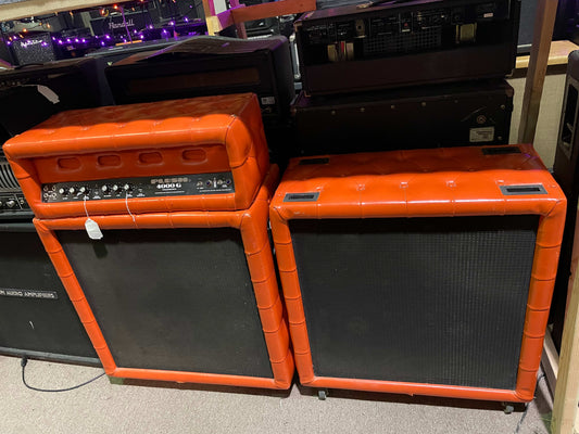 Plush Electronics 4000 G Tube Guitar Amplifier with two 4x12 Speaker Cabinets - Full Stack! Vintage - Local Pickup Only