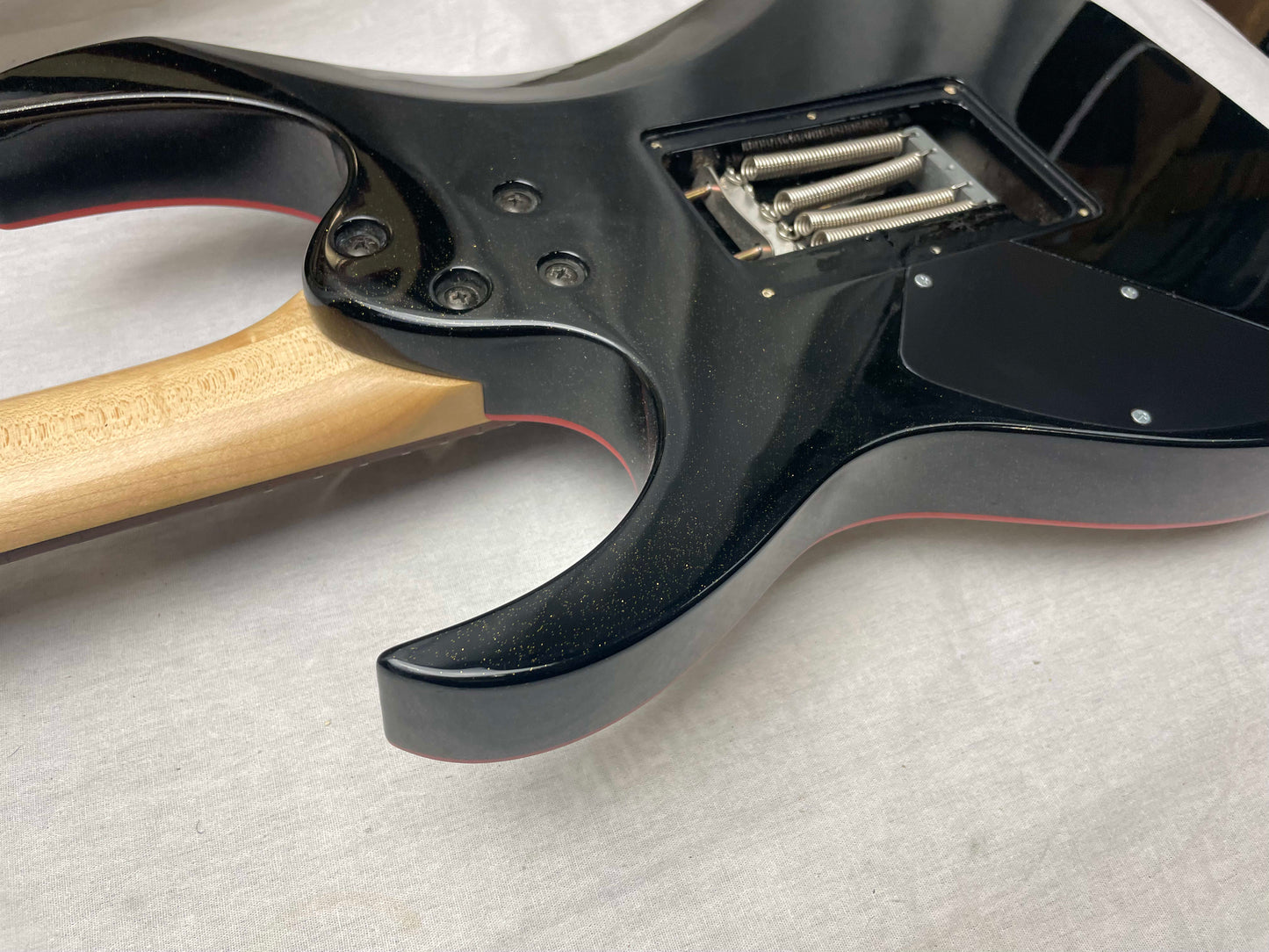 Ibanez RG Series RG08LTD Guitar 2008 Spring Special Limited Edition - Sakura Blast JPB Japan Black with Red Binding