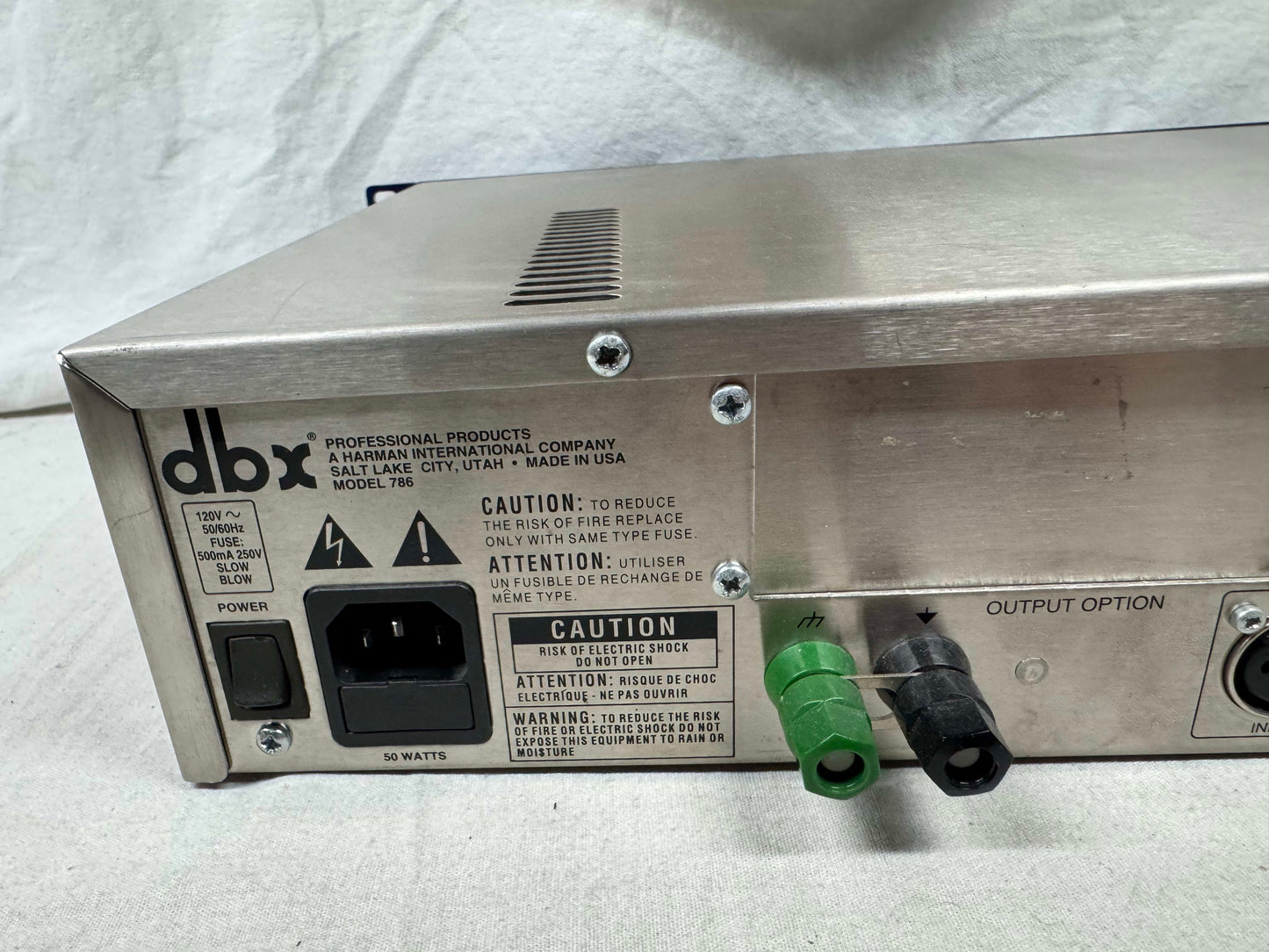 dbx Blue Series 786 Precision 2-Channel Microphone Preamplifier Rack with Box