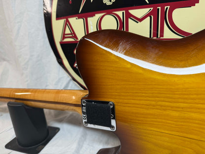 Fender 2016 Limited Edition American Standard Telecaster Figured Neck Guitar with Case 2015 - Cognac Burst / Rosewood fingerboard