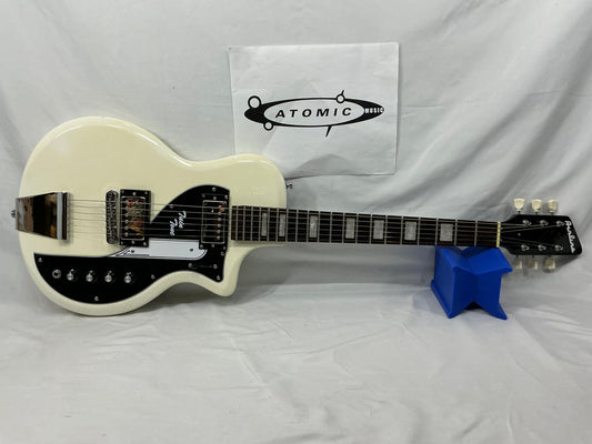 Airline Twin Tone Electric Guitar - White