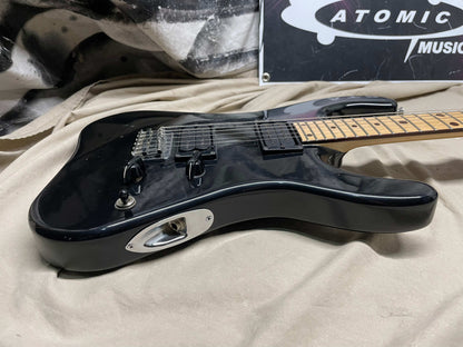 Guitarification Doublecut Electric Guitar - Black / Maple