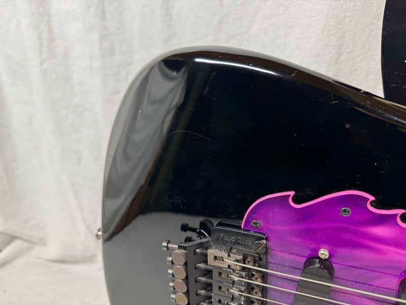 Squier by Fender MIJ Made In Japan Stratocaster Guitar with Floyd Rose + EMGs Upgrades + Case - Image 4