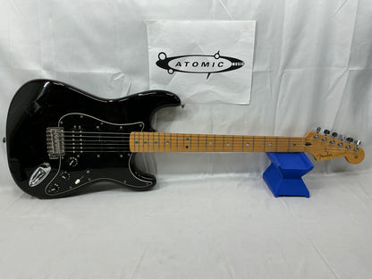 Fender Standard Stratocaster Electric Guitar NECK AND MIDDLE PICKUPS REPLACED - Black