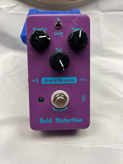 Aural Dream Bold Distortion Pedal - Purple