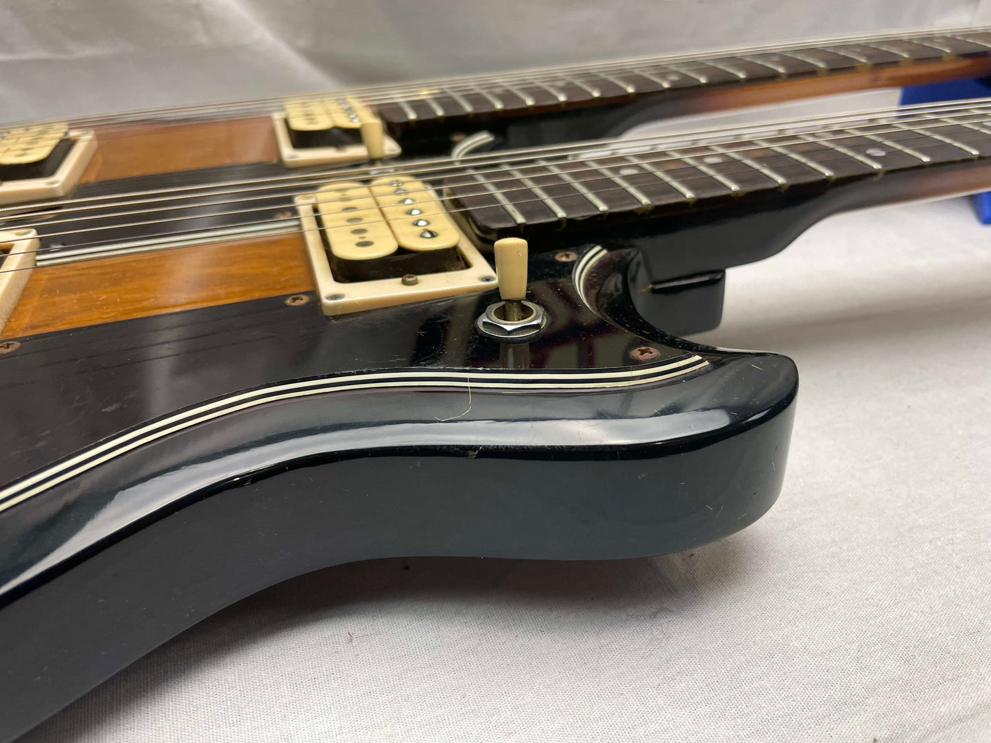 Ibanez Studio Series ST1200 Studio Twin 6/12 Double Neck doubleneck Guitar with Case MIJ Made In Japan 1978 - Brown Sunburst