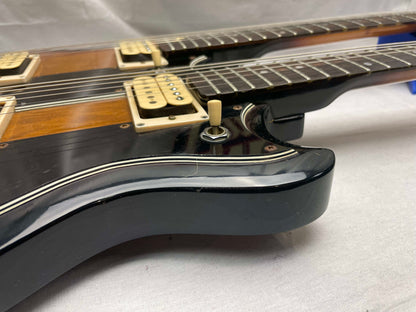 Ibanez Studio Series ST1200 Studio Twin 6/12 Double Neck doubleneck Guitar with Case MIJ Made In Japan 1978 - Brown Sunburst