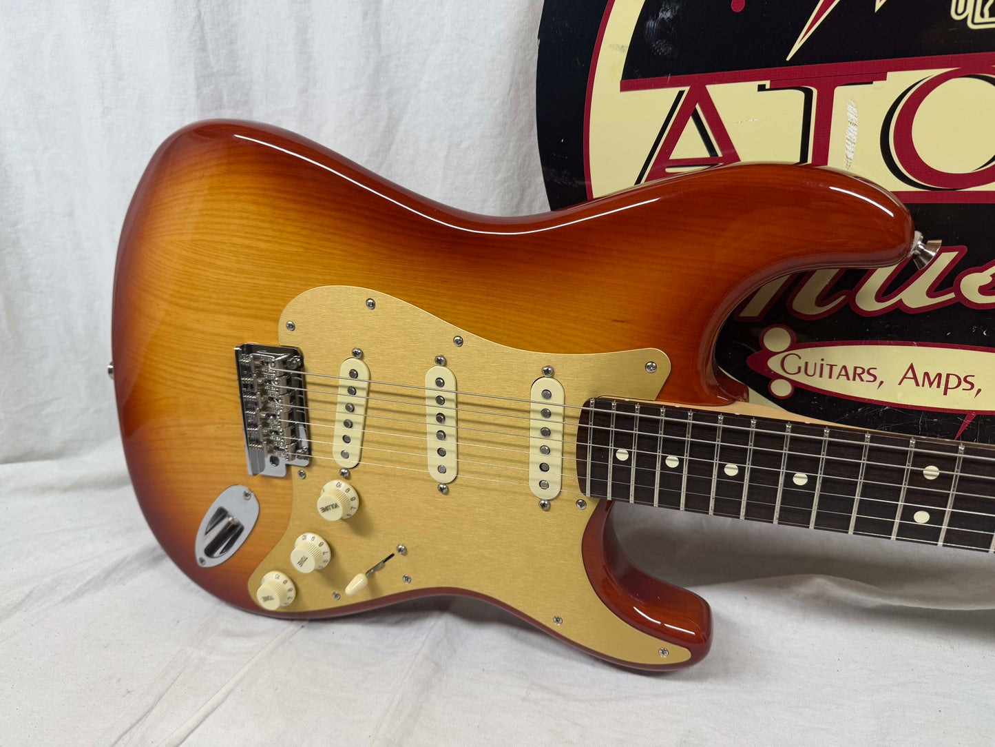 Fender Parts Stratocaster - American Professional HSS Shawbucker neck on American Standard Ash body Guitar 2019 - Sienna Sunburst / Rosewood fingerboard