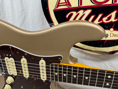 Parts Warmoth Alder body + 2022 Fender American Professional II neck Stratocaster Guitar with Case - Fire Mist Gold