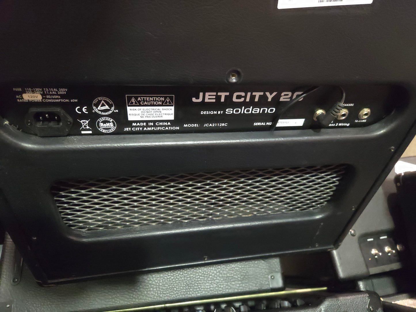 Jet City 333 By Soldano JCA2112RC 1x12" Combo - Local Pickup Only