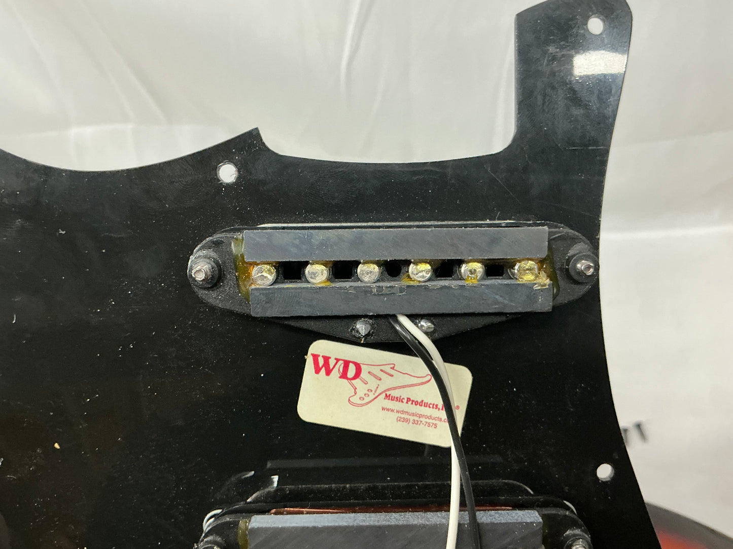 Fender PARTS Stratocaster Guitar - 2002 MIM Standard neck on ? body with WD pickguard + ? pickups