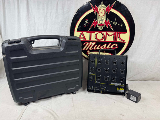 Whirlwind U.S. Audio PressMite press mite Active Press Box Mixer with Power Supply +Case
