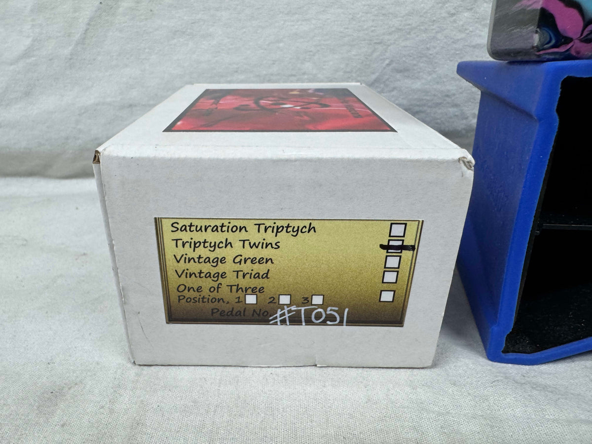 Atomic Tone Art Series Triptych Twins Boost / Overdrive / Distortion / Fuzz Pedal with Box