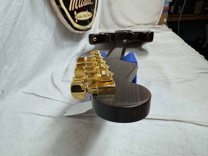 Warmoth S-style HSS Guitar with Lace Sensor Hot Gold Pickups by Houston Electric Guitar Jerry DeLue
