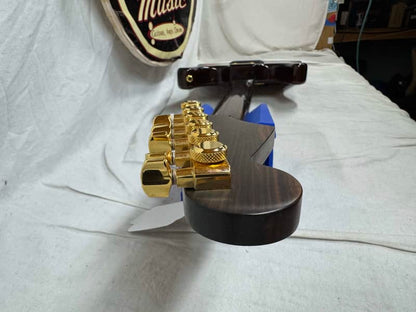 Warmoth S-style HSS Guitar with Lace Sensor Hot Gold Pickups by Houston Electric Guitar Jerry DeLue - Image 25