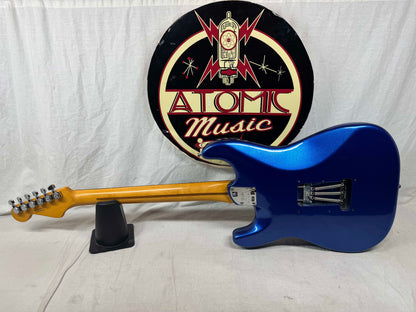 Fender American Ultra Stratocaster HSS Guitar with Case 2023 - Cobra Blue / Rosewood fingerboard