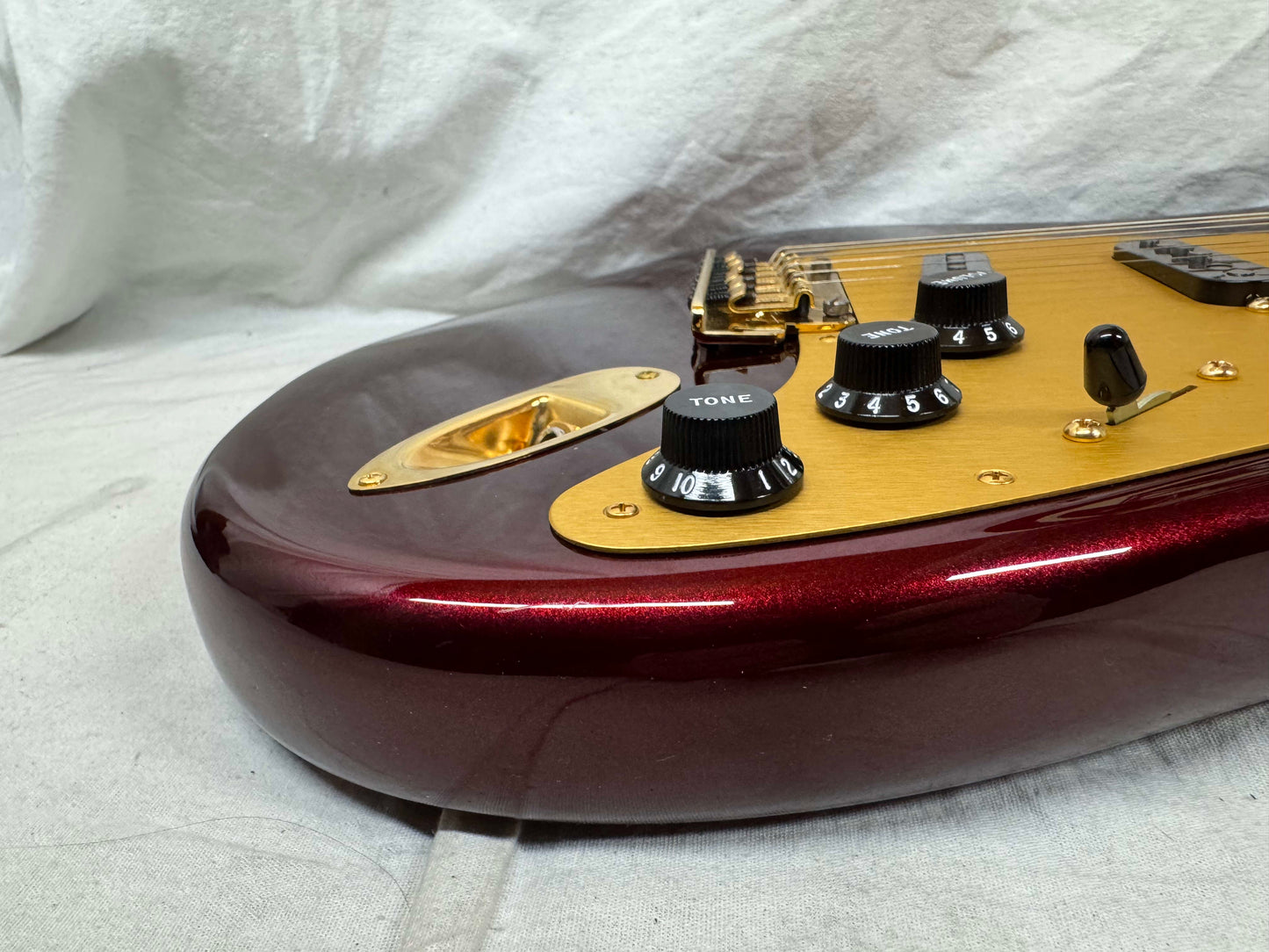 Fender Chuck Levin's Washington Music Center 60th Anniversary American Stratocaster Guitar 2018 -- 1 of 30!! - Bordeaux Metallic