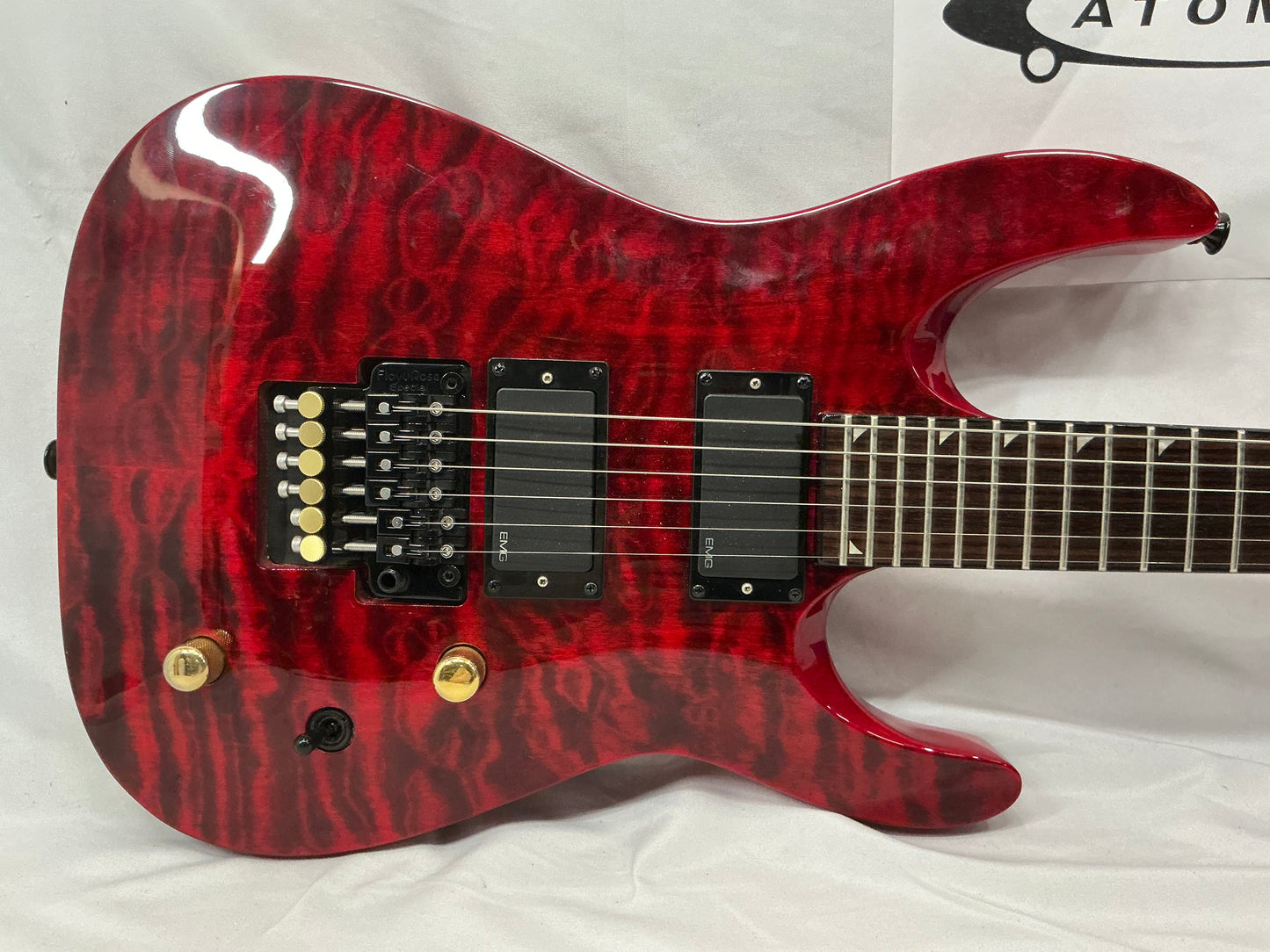 Jackson X Series Soloist SLATXMGXQ 3-6 Electric Guitar - Transparent Red