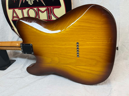 Fender 2016 Limited Edition American Standard Telecaster Figured Neck Guitar with Case 2015 - Cognac Burst / Rosewood fingerboard