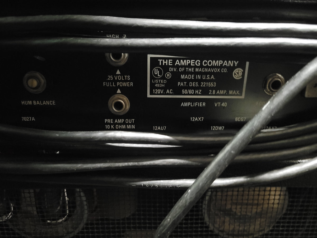 Ampeg VT-40 2-Channel 60-Watt 4x10" Guitar Combo with Master Volume 1971 - 1980 - Local Pickup Only