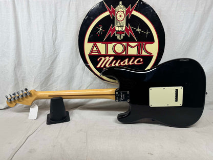 Fender American Professional Stratocaster HSS (modified to SSS) Shawbucker Guitar with Case 2016 - Black / Maple neck