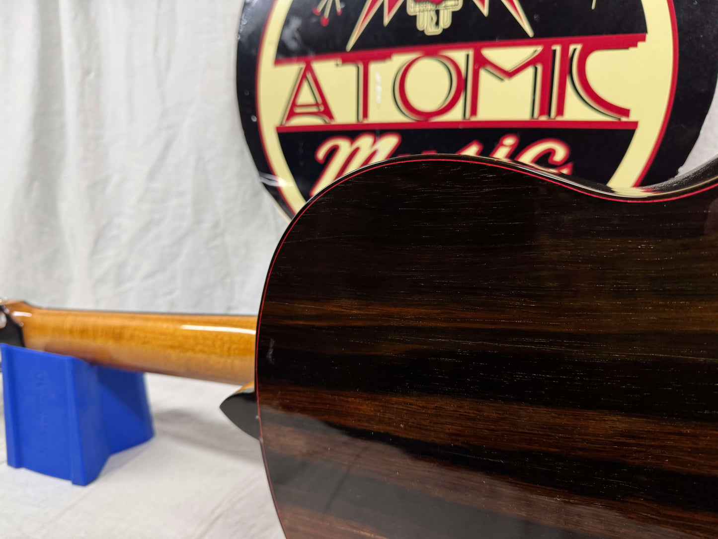 Kevin Mathers Concert Classical Acoustic Guitar - crack/hole in top - with Case 2006