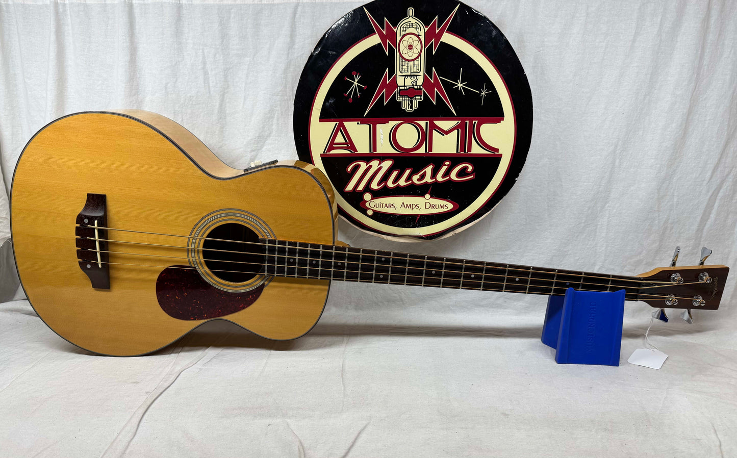Sigma Guitars STB-ME Acoustic-Electric Bass with Case - MIK Made In Korea 1992 - Natural